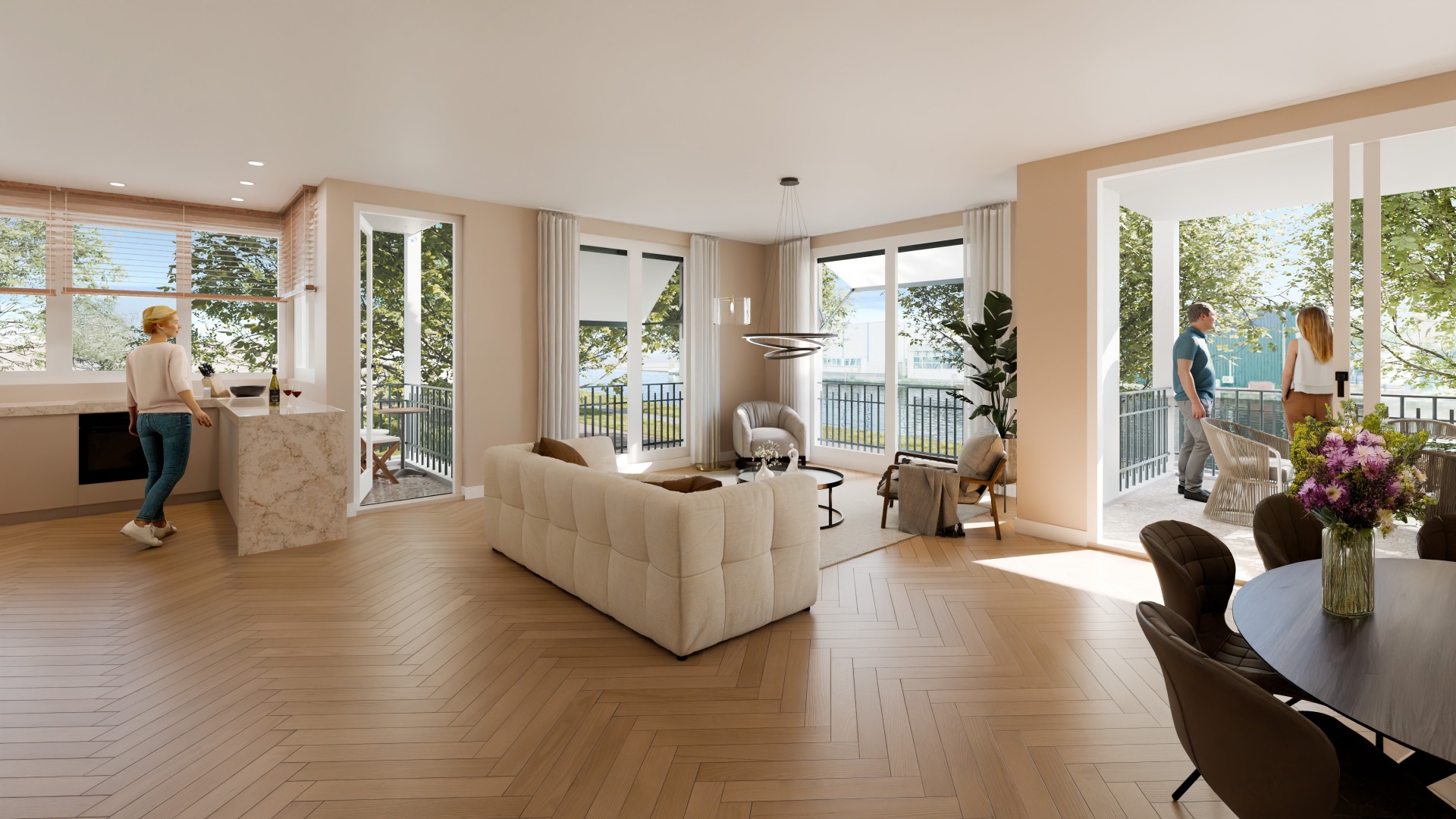 Impressie appartement I-D