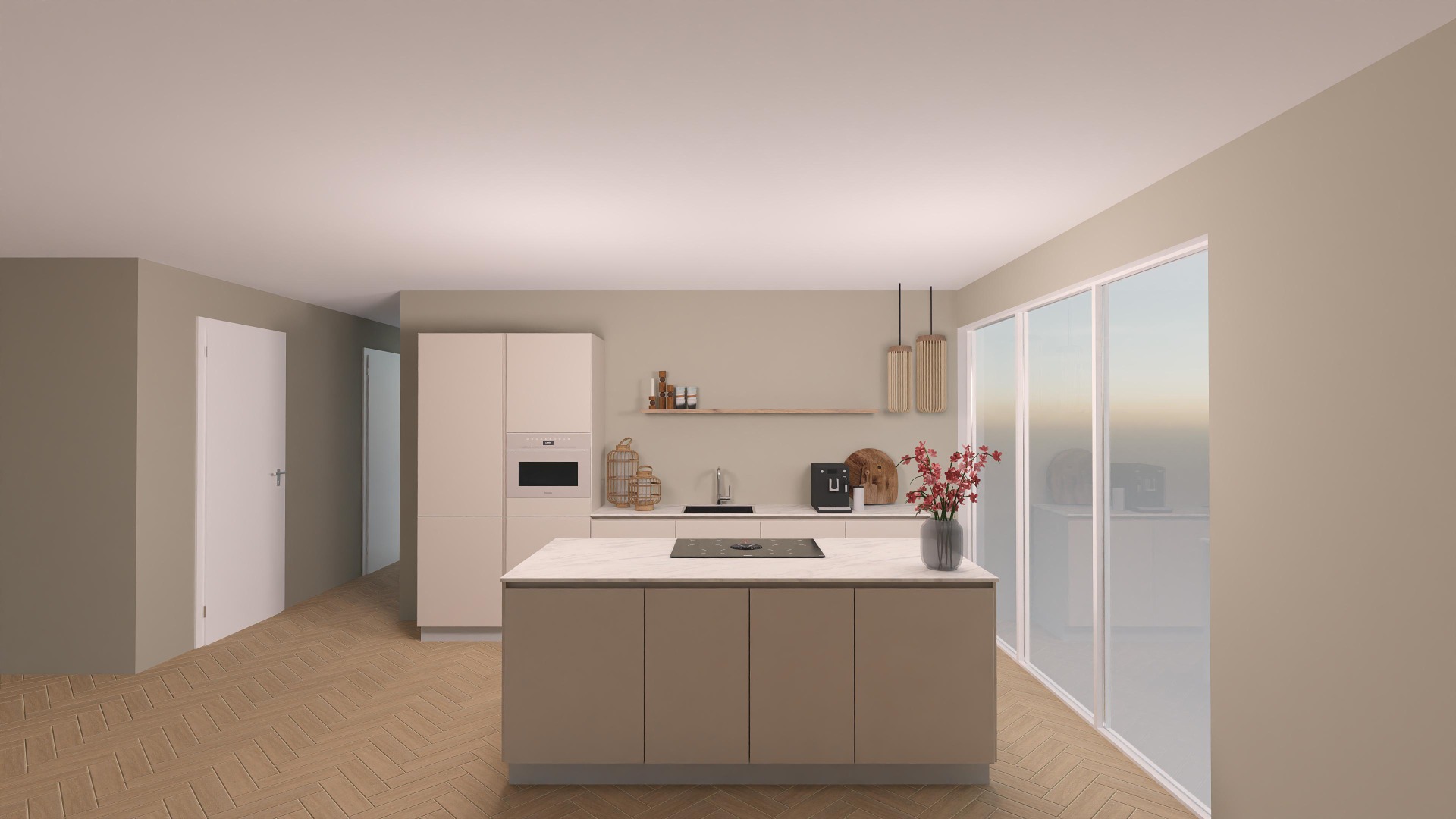 Impressie keuken app. 1-F